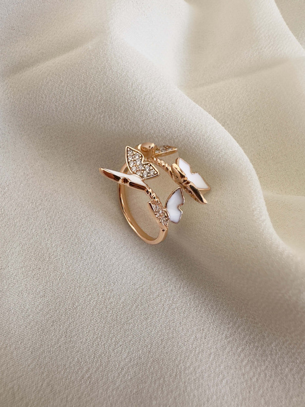 انگشتر طرح پروانه ای ژوپینگ